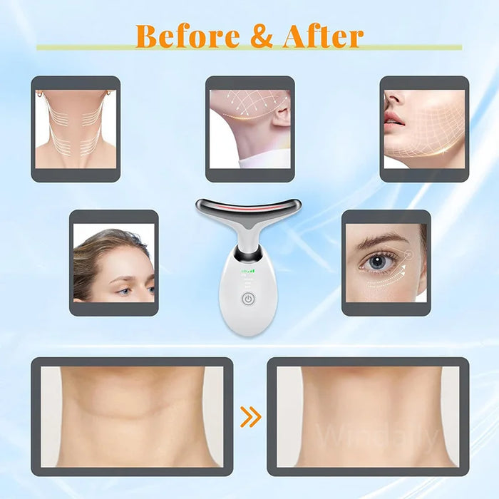 Anti Wrinkle Facial Massager : Neck Face Beauty Device Skin Tighten