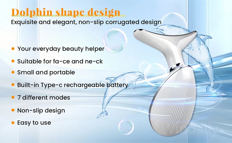 Anti Wrinkle Facial Massager : Neck Face Beauty Device Skin Tighten