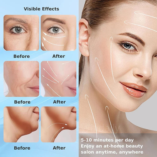 Anti Wrinkle Facial Massager : Neck Face Beauty Device Skin Tighten