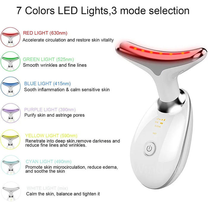 Anti Wrinkle Facial Massager : Neck Face Beauty Device Skin Tighten