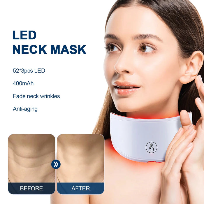 Neck LED Mask 7 Colors Photon Anti-Wrinkle
