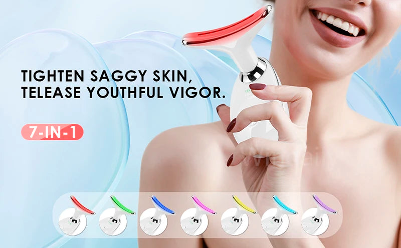 Anti Wrinkle Facial Massager : Neck Face Beauty Device Skin Tighten