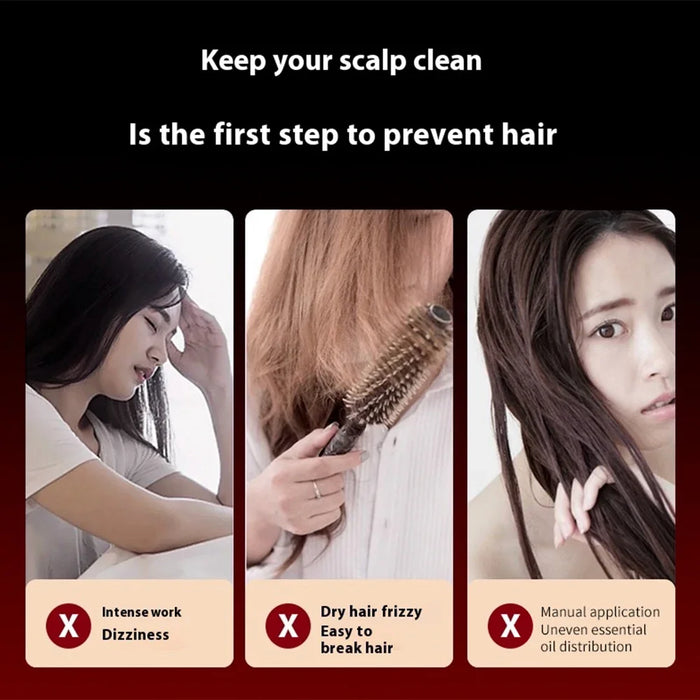 The Scalp Massaging Brush: Hair Oil Applicator for Anti-Hair Loss
