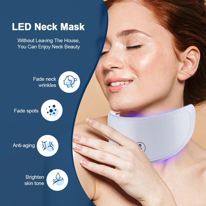 Neck LED Mask 7 Colors Photon Anti-Wrinkle